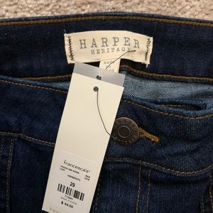 NWT flare dark denim jeans. Size 29.